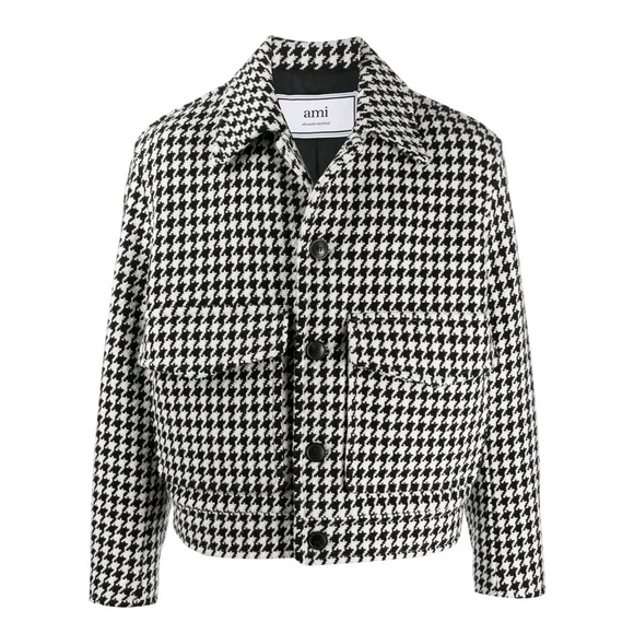 Ami Jackets & Blazers - Ami alexandria mattiussi Houndstooth Boxy Fit Jacket